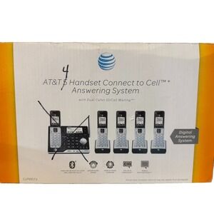 AT&T 4 Handset Connect To Cell Answering System  Open Box- No Base